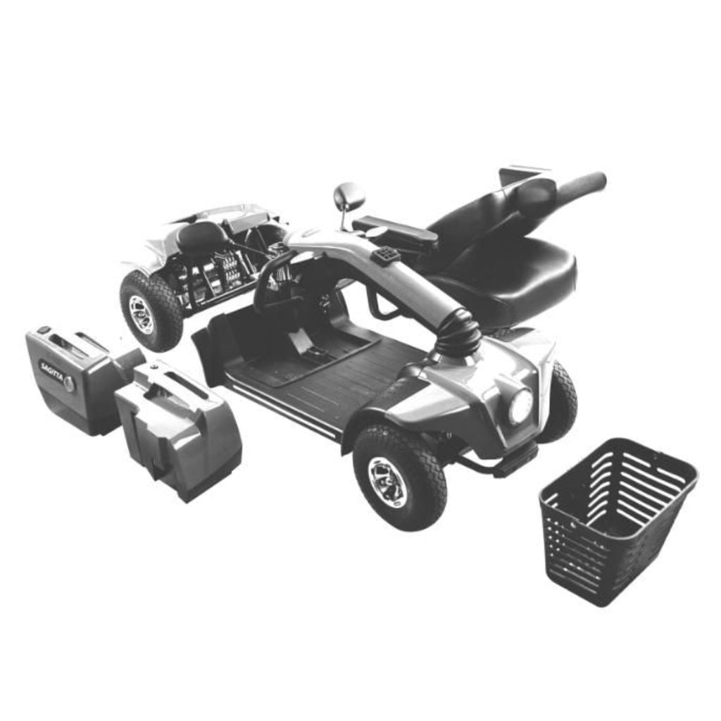 PONZA RØD El-scooter | Sammenklappelig | 12 km/t