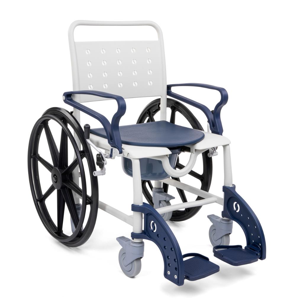 SANI TIM 1 | Rollstuhl, Transportstuhl, Toilettenstuhl und Duschstuhl | 4 in 1