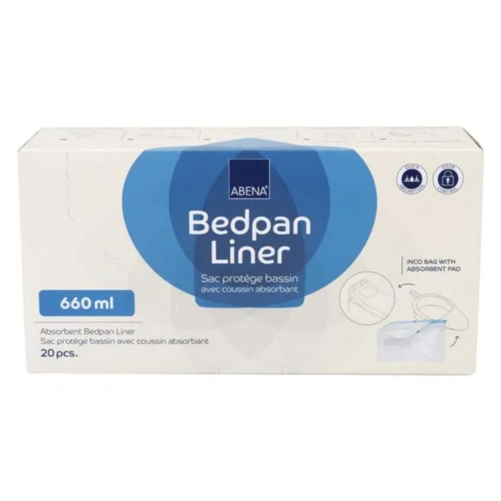 Absorbierende Einlagen für Bettpfannen | 20 Stk. | Absorbiert 450 ml