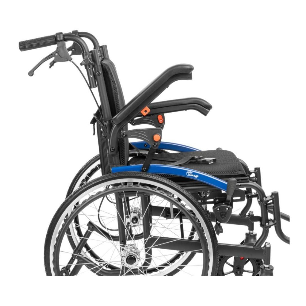 FLOW TIM | ultraleichter Rollstuhl - 11,9 kg | komplettes Zubehör